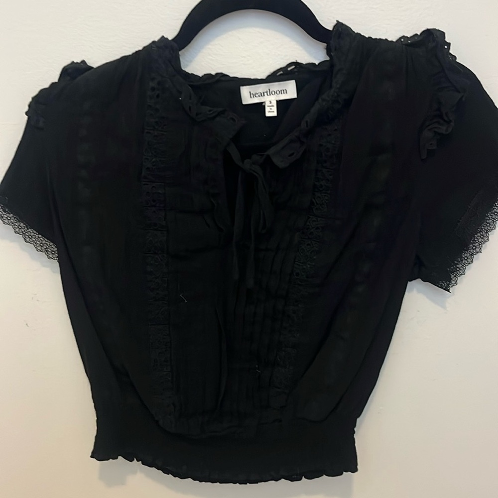 Heartloom Lace Peasant Style Top